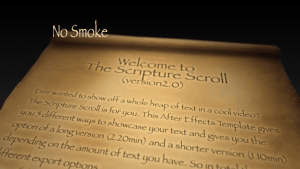 Scripture Scroll No Smoke