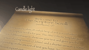 Scripture Scroll Candlelight Version