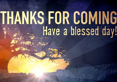 Church Announcement Video - Consider your roots